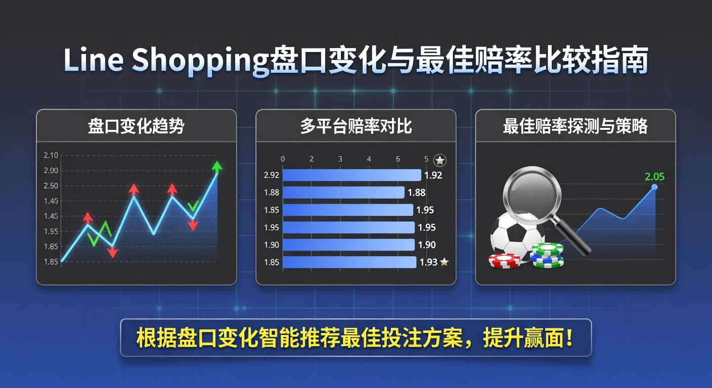 line shopping 盘口变化与最佳赔率比较（林帝pg）