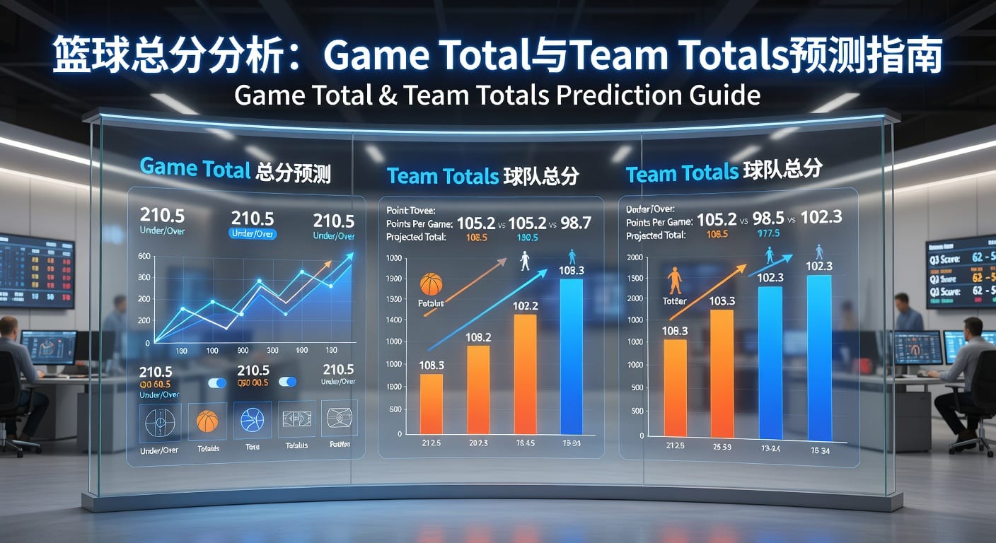 篮球总分 game total team totals｜赛前分析与选分思路